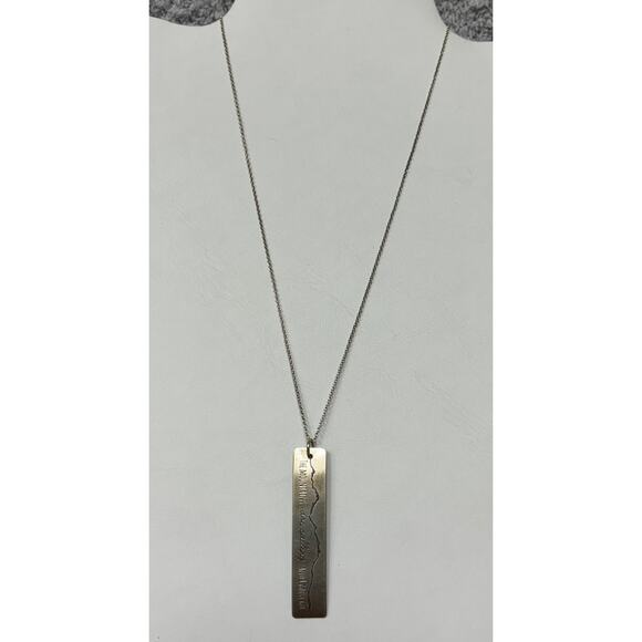 Mountain Sterling Silver Necklace Dangle Pendant #64181 - Picture 1 of 4